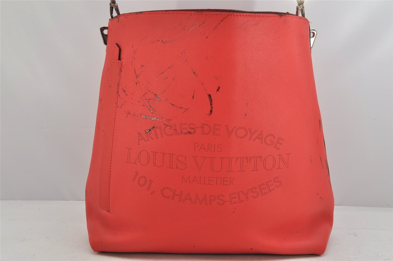 Auth Louis Vuitton Parnassea Bagatelle 2Way Shoulder Hand Bag M94352 Red 3527K