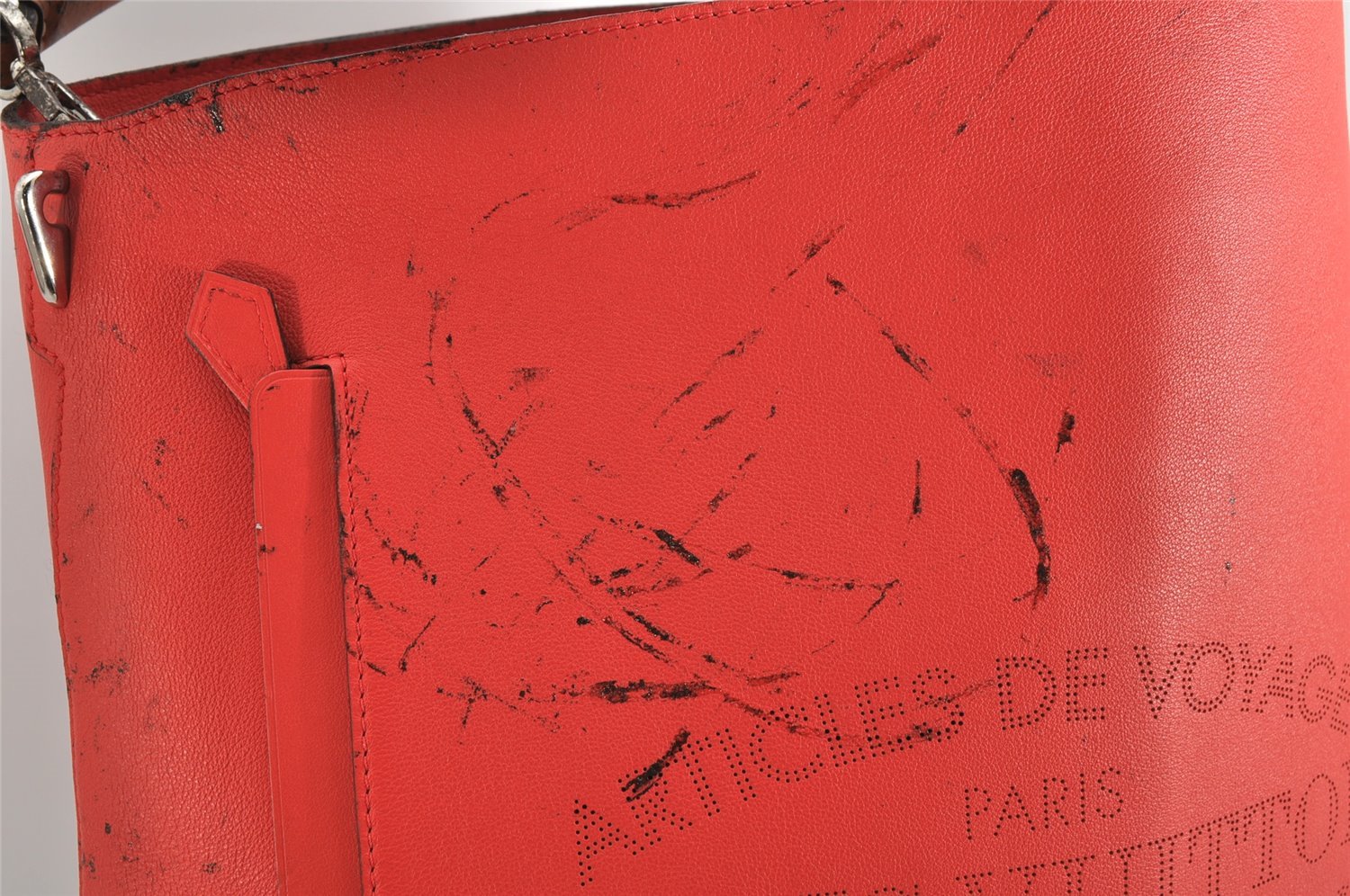 Auth Louis Vuitton Parnassea Bagatelle 2Way Shoulder Hand Bag M94352 Red 3527K