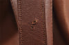Authentic Burberrys Vintage Leather Shoulder Cross Drawstring Bag Brown 3528J