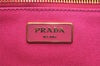 Authentic PRADA Canapa L Canvas Tote Hand Bag Pink 3529I