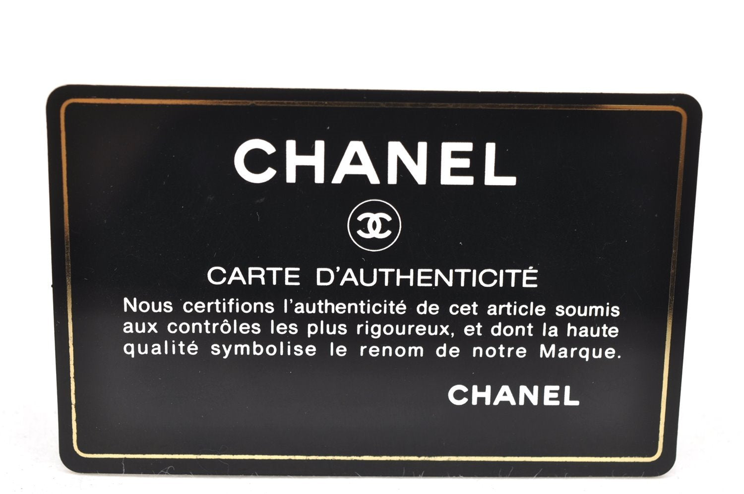 Authentic CHANEL Caviar Skin CC Logo Bifold Wallet Purse Black 3529K