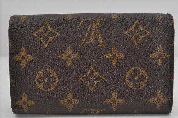 Auth Louis Vuitton Monogram Porte Monnaie Billets Tresor Wallet M61730 LV 3530K