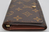 Auth Louis Vuitton Monogram Porte Monnaie Billets Tresor Wallet M61730 LV 3530K