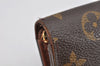 Auth Louis Vuitton Monogram Porte Monnaie Billets Tresor Wallet M61730 LV 3530K