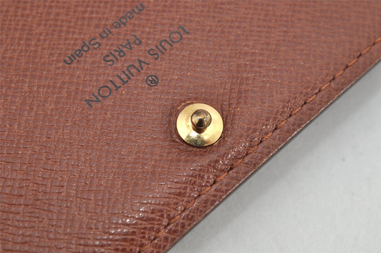 Auth Louis Vuitton Monogram Porte Monnaie Billets Tresor Wallet M61730 LV 3530K