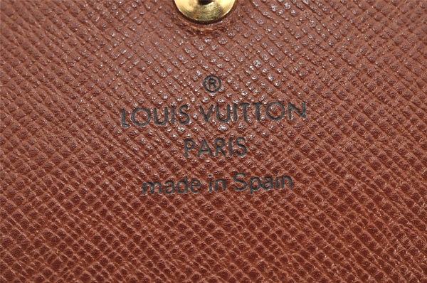 Auth Louis Vuitton Monogram Porte Monnaie Billets Tresor Wallet M61730 LV 3530K