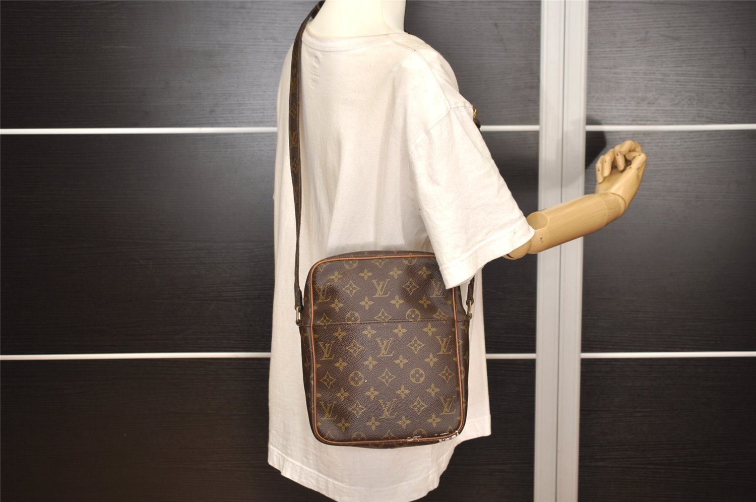 Auth Louis Vuitton Monogram Petit Marceau Shoulder Cross Bag Old Model LV 3531J