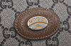 Authentic GUCCI GG Plus Clutch Hand Bag Purse GG PVC Leather Brown 3532K