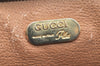 Authentic GUCCI GG Plus Clutch Hand Bag Purse GG PVC Leather Brown 3532K