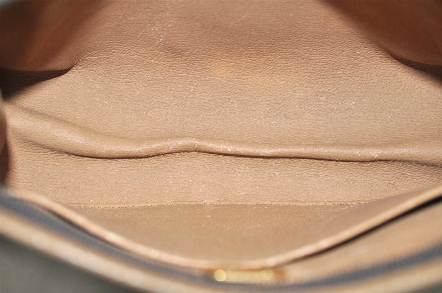 Authentic GUCCI GG Plus Clutch Hand Bag Purse GG PVC Leather Brown 3532K