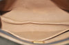 Authentic GUCCI GG Plus Clutch Hand Bag Purse GG PVC Leather Brown 3532K