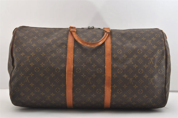 Authentic Louis Vuitton Monogram Keepall 60 Travel Boston Bag M41422 LV 3533J