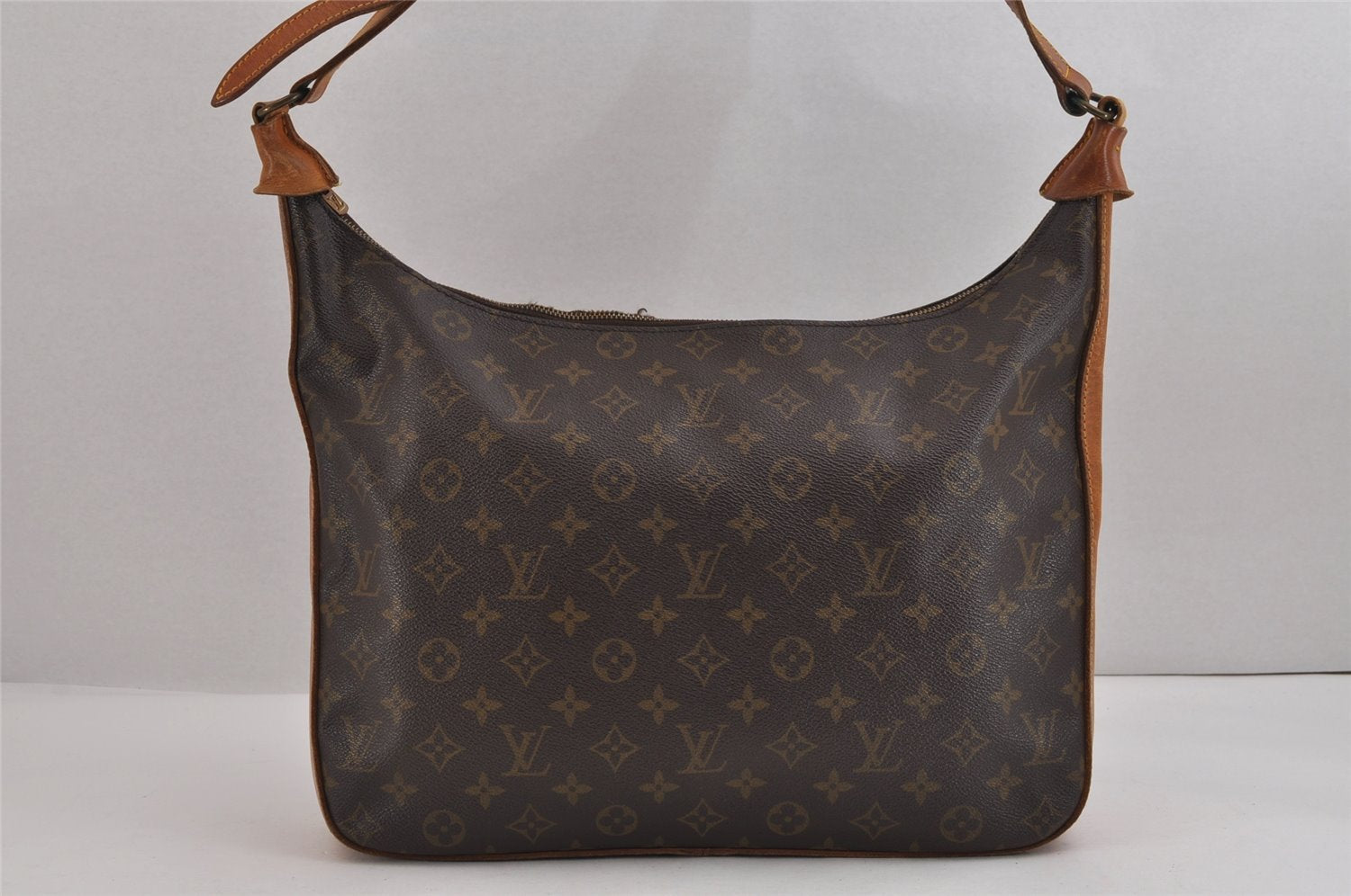 Authentic Louis Vuitton Monogram Boulogne 35 Shoulder Cross Bag Old Model 3534J