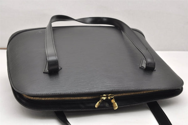 Authentic Louis Vuitton Epi Lussac Shoulder Tote Bag Black M52282 LV 3534K