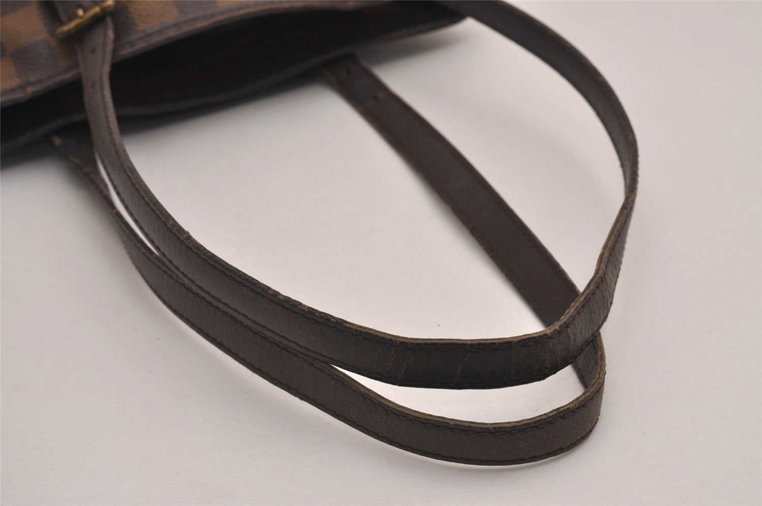 Authentic Louis Vuitton Damier Marais Bucket Shoulder Tote Bag N42240 LV 3535J