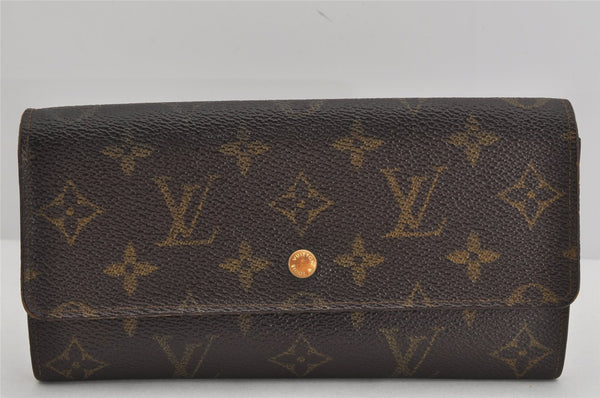 Auth Louis Vuitton Monogram Pochette Porte Monnaie Credit Wallet M61723 LV 3538K