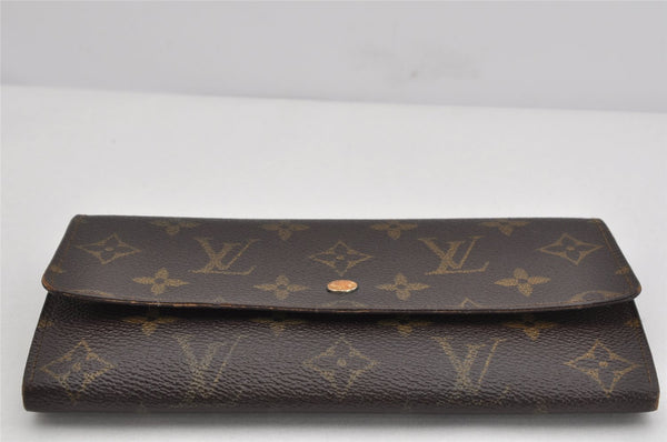 Auth Louis Vuitton Monogram Pochette Porte Monnaie Credit Wallet M61723 LV 3538K