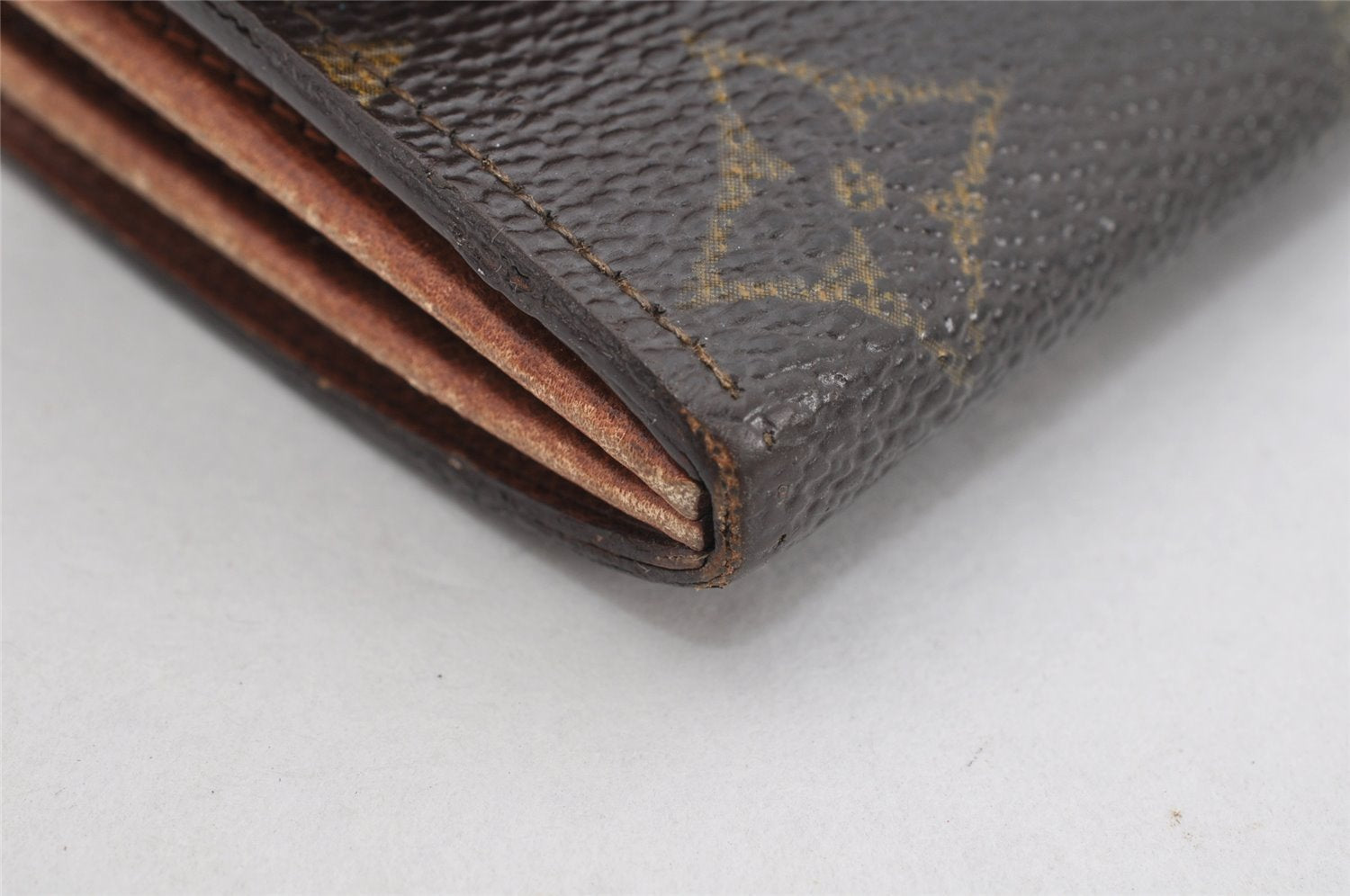 Auth Louis Vuitton Monogram Pochette Porte Monnaie Credit Wallet M61723 LV 3538K