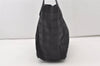 Authentic CHANEL New Travel Line Shoulder Tote Bag Nylon Leather Black 3539J