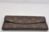 Authentic Louis Vuitton Monogram Portefeuille Emilie Wallet Red M60136 LV 3539K