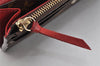 Authentic Louis Vuitton Monogram Portefeuille Emilie Wallet Red M60136 LV 3539K