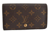 Auth Louis Vuitton Monogram Porte Monnaie Billets Tresor Wallet M61730 LV 3540K