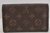 Auth Louis Vuitton Monogram Porte Monnaie Billets Tresor Wallet M61730 LV 3540K