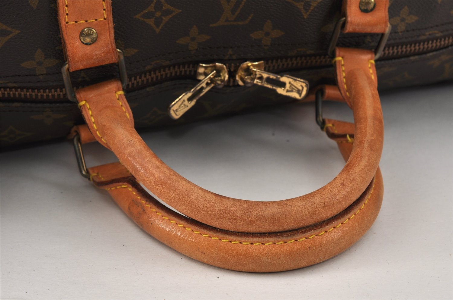 Authentic Louis Vuitton Monogram Keepall Bandouliere 60 M41412 Boston Bag 3542K