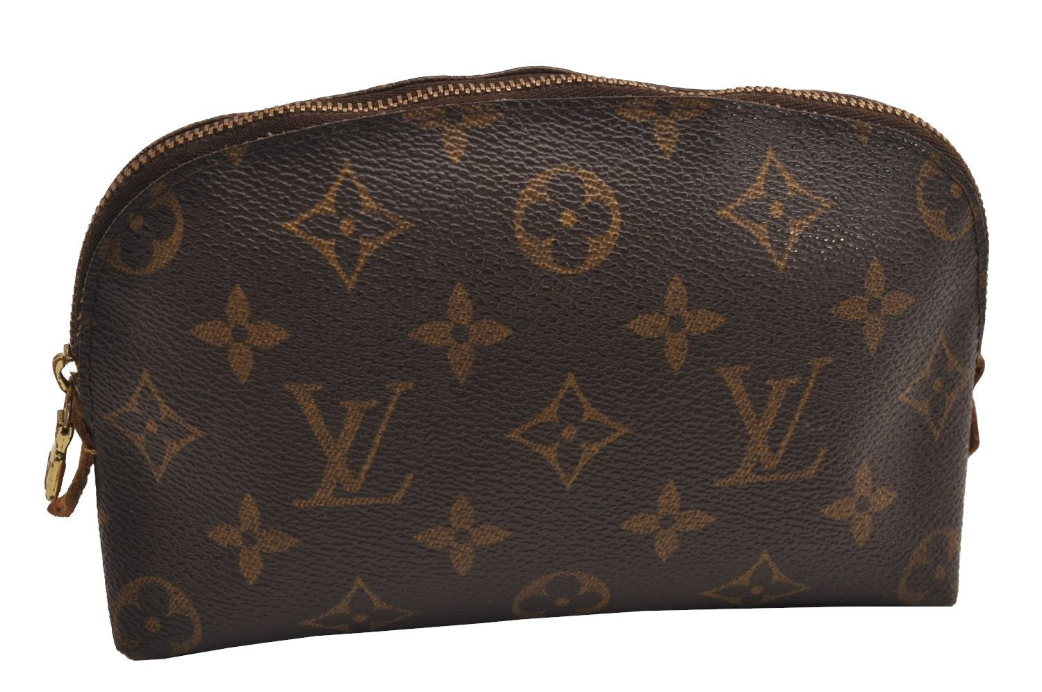Authentic Louis Vuitton Monogram Pochette Cosmetic Pouch M47515 LV 3543J