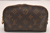 Authentic Louis Vuitton Monogram Pochette Cosmetic Pouch M47515 LV 3543J