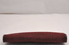 Authentic Christian Dior Trotter Clutch Bag Canvas Leather Bordeaux Red 3547J