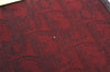 Authentic Christian Dior Trotter Clutch Bag Canvas Leather Bordeaux Red 3547J