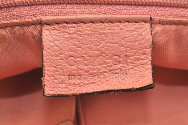 Authentic GUCCI Eclipse Shoulder Tote Bag GG Canvas Leather 120840 Brown 3547K