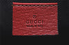 Authentic GUCCI Hand Bag Pouch Purse GG Canvas Leather 07198 Navy Blue 3548J
