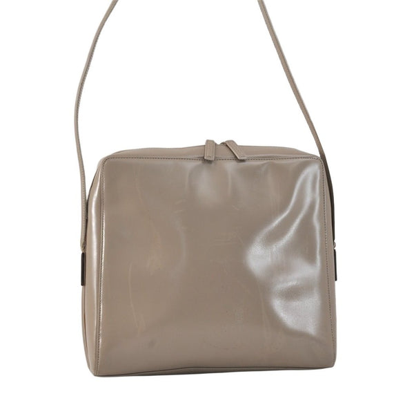 Authentic GUCCI Vintage Shoulder Hand Bag Purse Leather 0018762 Beige 3548K
