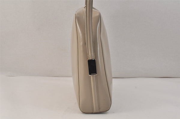 Authentic GUCCI Vintage Shoulder Hand Bag Purse Leather 0018762 Beige 3548K