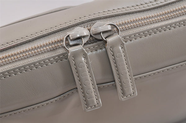 Authentic GUCCI Vintage Shoulder Hand Bag Purse Leather 0018762 Beige 3548K