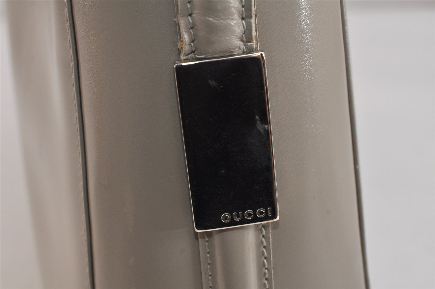 Authentic GUCCI Vintage Shoulder Hand Bag Purse Leather 0018762 Beige 3548K