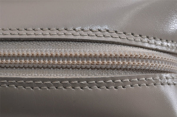 Authentic GUCCI Vintage Shoulder Hand Bag Purse Leather 0018762 Beige 3548K