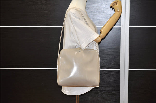 Authentic GUCCI Vintage Shoulder Hand Bag Purse Leather 0018762 Beige 3548K
