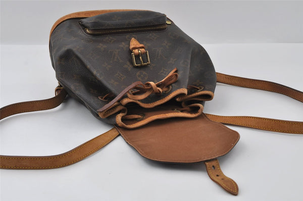 Authentic Louis Vuitton Monogram Montsouris MM Backpack M51136 LV 3549I
