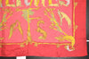 Authentic HERMES Carre 90 Scarf "Alphabet Ⅲ" Silk Bordeaux Red 3549J