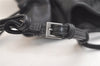Authentic GUCCI Vintage Shoulder Hand Drawstring Bag Purse Leather Black 3549K
