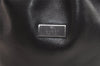 Authentic GUCCI Vintage Shoulder Hand Drawstring Bag Purse Leather Black 3549K