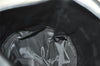Authentic GUCCI Vintage Shoulder Hand Drawstring Bag Purse Leather Black 3549K