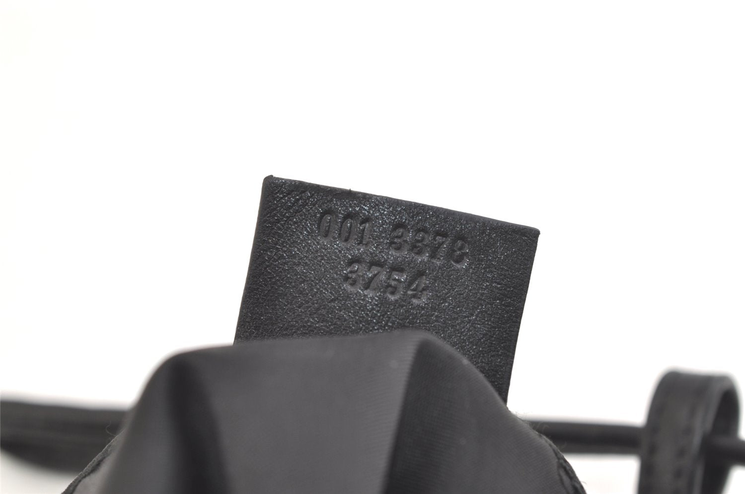 Authentic GUCCI Vintage Shoulder Hand Drawstring Bag Purse Leather Black 3549K