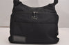 Authentic GUCCI Shoulder Cross Body Bag Nylon Leather 0190312 Black 3550J