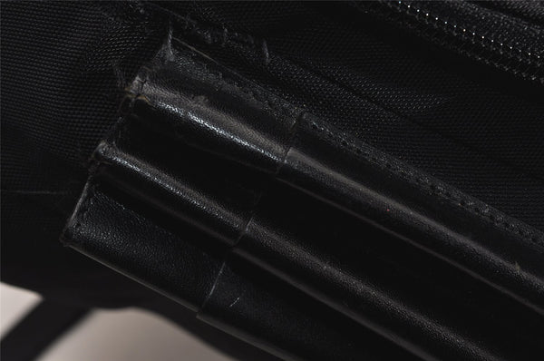 Authentic GUCCI Shoulder Cross Body Bag Nylon Leather 0190312 Black 3550J