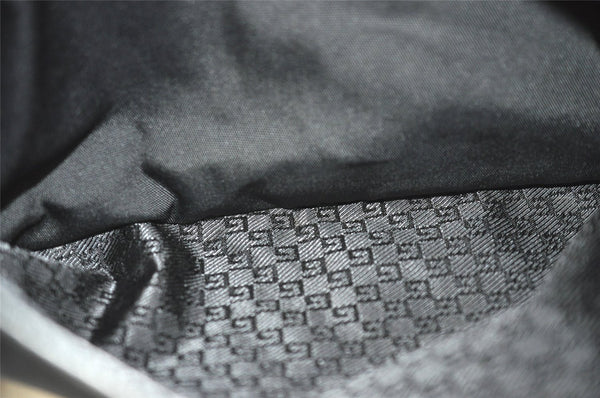 Authentic GUCCI Shoulder Cross Body Bag Nylon Leather 0190312 Black 3550J