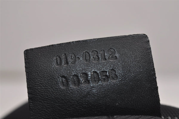 Authentic GUCCI Shoulder Cross Body Bag Nylon Leather 0190312 Black 3550J